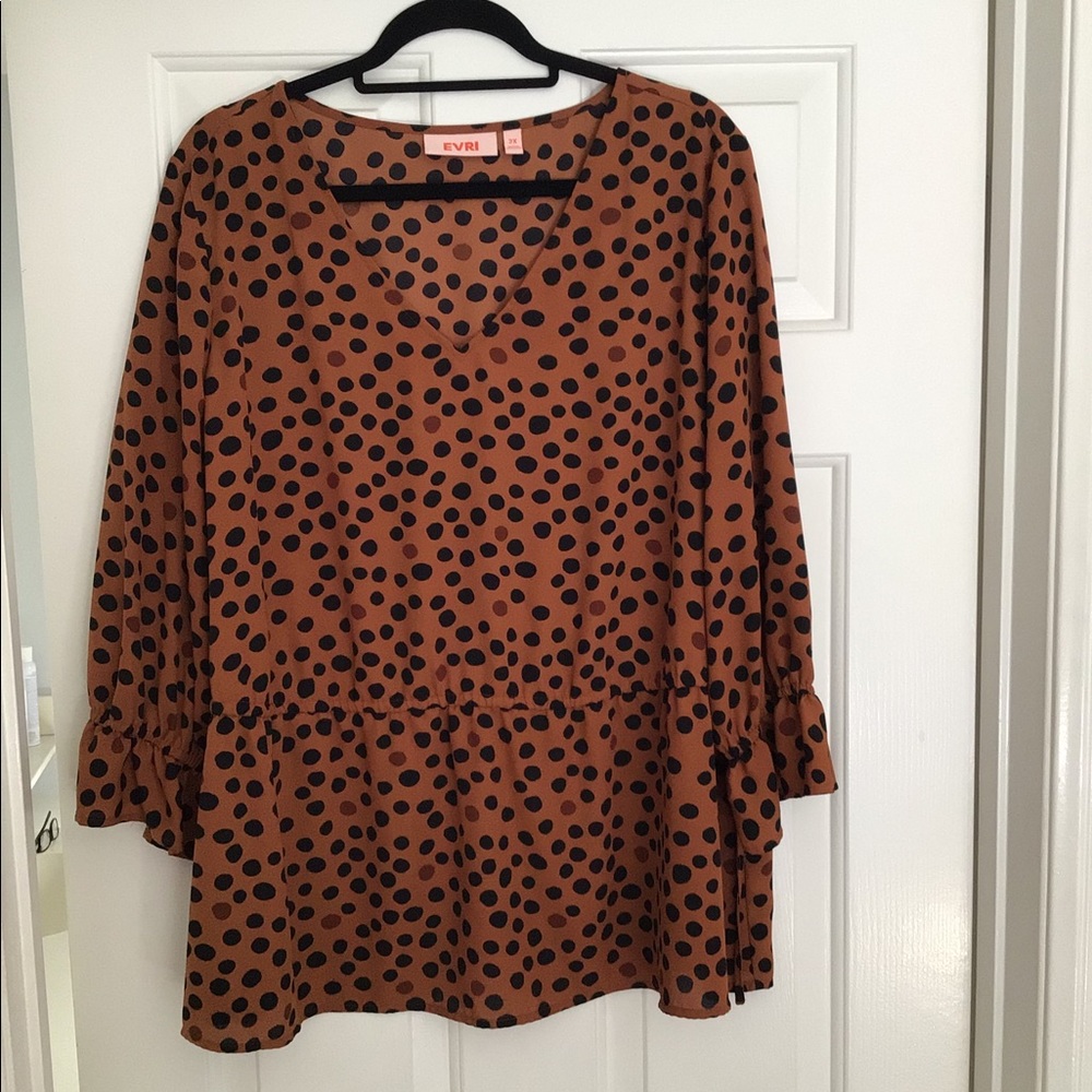 Evri Poka Dot Blouse